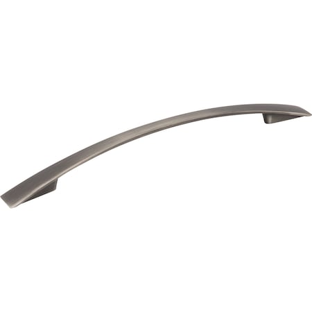 Jeffrey Alexander 160 mm Center-to-Center Brushed Pewter Flared Regan Cabinet Pull 847-160BNBDL